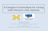 A Caregiver Curriculum for Living with Partners with Aphasia Caregiver Curriculum for Living with...A Caregiver Curriculum for Living with Partners with Aphasia Mimi Block, M.S.,CCC/SLP