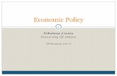 Economic Policy · 2017-03-04 · examines the design of government tax and expenditure policies and economic effects of these policies. Political economy (new) examines the role