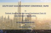 Presented by PICHARN SUKPARANGSEE...South East Asia Investment Conference Thailand has main businesses including the following: Petroleum Petrochemical Automotive Electronic Tourism