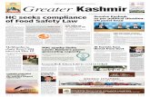 Srinagar | Jammu Regd. No. JKNP-5/SKGPO-2015-2017 Vol: 29 ...epaper.greaterkashmir.com/epaperpdf/2942016/2942016-md-hr-1.pdf · discuss crucial issues that include dealing with law