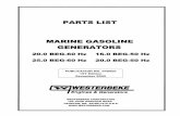 PARTS LIST MARINE GASOLINE GENERATORS manual/48000_20-25beg...PARTS LIST MARINE GASOLINE GENERATORS 20.0 BEG-60 Hz 16.0 BEG-50 Hz 25.0 BEG-60 Hz 20.0 BEG-50 Hz PUBLICATION NO. 048000