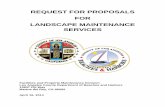 REQUEST FOR PROPOSALS FOR LANDSCAPE MAINTENANCE SERVICESfile.lacounty.gov/SDSInter/dbh/docs/212337_RFP_Landscape.pdf · REQUEST FOR PROPOSALS FOR LANDSCAPE MAINTENANCE SERVICES Facilities