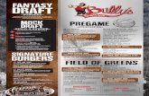 FANTASY DRAFT - Bully's Sports Bar · 2019-04-08 · FANTASY DRAFT ~BURGERS~ SIGNATURE BURGERS PREGAME ~APPETIZERS~ FIELD OF GREENS ~SALAD & WRAPS~ We proudly serve locally sourced