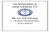 SINGHANIA UNIVERSITYsinghaniauniversity.co.in/images/course_content_image/...Techniques in Palaeontology - mega fossils - microfossils - nannofossils - ichnofossils - collection, reformation