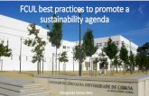 FCUL best practices to promote a sustainability …...Sustainability@CIÊNCIAS The Environmental and Economic Pillars Energy Best Practices • Acquisition only of LED bulbs (as of