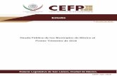 Estudio - CEFP · técnico de la Cámara de Diputados ha elaborado el presente documento titulado “Deuda Pública de los Municipios de México al Primer Trimestre de 2018”, con