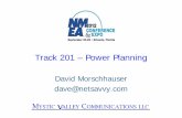 Track 201 – Power Planning - NMEA 201 power planning.pdf · 2012-10-15 · VOLTAGE DROP CALCULATION is Ohms Law; E= I x R . E = Voltage Drop (VD) I = Total Network LEN (NL) R =