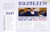 CONVENT GIRLS DEBATE BREXIT ON BBC NEWS€¦ · Visit cjmlc.co.uk/news to watch the girls in action on the BBC. Our school is certainly putting itself on framework of a mock Parliament