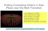 Putting Competing Orders in their Place near the Mott Transitionweb.physics.ucsb.edu/~balents/talks/kyoto.pdf · 2005-02-01 · Putting Competing Orders in their Place near the Mott
