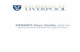 HERMES User Guide 2018-19 · SAS Admin The SAS Admin role is assigned to staff in Student Administration & Support Division for administering HERMES. This includes assigning users