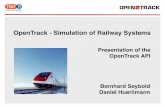 OpenTrack - Simulation of Railway Systems · OpenTrack API: Messages • Messages are designed such that they correspond to those exchanged in a real-world Railway System between