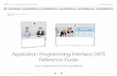 Application Programming Interface (API) Reference Guide · serves as a reference guide for the command line commands for the following product: • Cisco TelePresence MX700 and MX800