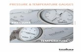PRESSURE & TEMPERATURE GAUGES (Pressur… · Cement Pharmaceutical Pressure and temperature applications Product lines: pressure gauges In order to get a precise pressure measurement