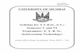 UNIVERSITY OF MUMBAI · Symmetric and Asymmetric Key Cryptography, Steganography, Key Range and Key Size, Possible Types of Attacks 10 Lectures Unit II : Symmetric Key Algorithms