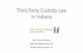 Third Party Custody Law In Indiana - Amazon Web …...Statutes Relevant to Third Party Custody •Persons seeking third party custody in dissolution or paternity proceedings should