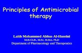 Principles of Antimicrobial therapy - University of Al ... · PDF file Principles of Antimicrobial therapy Laith Mohammed Abbas Al-Huseini M.B.Ch.B., M.Sc, M.Res, Ph.D Department of