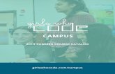 CAMPUS - Girls Who Code ... IPHONE APP DEVELOPMENT 1 AGES 13-18 In this course, girls use the programming language Swift and Apple’s Xcode development environment to design and build