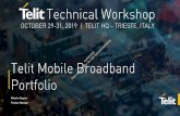 Telit Mobile Broadband Portfolio Roadshow/2019... · 2019-11-06 · LTE CA 4x DLCA (80 MHz aggregated BW; Cat 16) Yes Yes 3.5 GHz B42 4x4 MIMO deployments in Japan Yes Yes LTE-U LTE-U