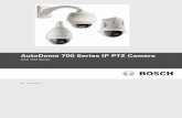 AutoDome 700 Series IP PTZ Camera - GfK Etilizecontent.etilize.com/User-Manual/1021497729.pdf · 2012-06-02 · The AutoDome 700 Series has a default IP address of 192.168.0.1. To