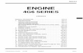 ENGINE Workshop Manual 4G6 (E-W) - Race · Timing belt Auto-tensioner rod projection length mm 12 - Auto-tensionerrodpushed-inamount[whenpushedwithaforceof98 - 196 N] mm 1.0 or less