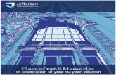 CLASS OF 1968 MEMORY BOOK TABLE OF CONTENTS€¦ · 1968 IN REVIEW Song Hits of 1968 Hey Jude by The Beatles Love is Blue by Paul Mauriat Honey by Bobby Goldsboro (Sittin' On) The