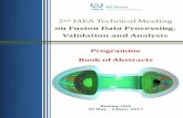 o nFusion Data Processing, Validation and Analysis · 2017-05-12 · 2nd IAEA Technical Meeting on Fusion Data Processing, Validation and Analysis 30 May – 2 June, 2017 Boston,