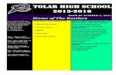 Tolar High School 2015-2016...Page 4 Tolar High School 2015-2016 FFA NEWS FFA Meeting October 5th, 6:30 Ag Building Meat sales Orders due October 5th Rabbit Orders and money Due October