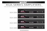 XGA-SERIES AMPLIFIERS · 2014-01-13 · Congratulations on purchasing a Gemini XGA-Series Power Amplifier.This state of the art power amplifierincludes the latest features and is
