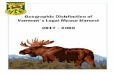 Geographic Distribution of Vermont's Legal Moose …...LINCOLN BOL TON CAMBRIDGE CON CORD BRIGHTON BERLIN DOVER WINHALL TOPSHAM BARNARD ALBANY ALBURGH FAI RFAX BURKE VICTORY GEORGIA