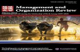ISSN: 1740-8776 Management and Organization Review … · Trim size 6.75X10" Management and Organization Review VOLUME 13 ISSUE 4 DECEMBER 2017 ISSN: 1740-8776 Th e leading voice