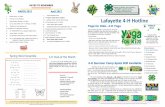 DATES TO REMEMBER MARCH 2017 April 2017 Lafayette 4H … · Junior Leader Meeting It’s never too late for 8-12 graders to join the Lafayette Parish 4-H Junior Leadership Club. The