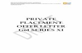 PRIVATE PLACEMENT OFFER LETTER · 2020-03-26 · private placement offer letter – goi series xi (private and confidential) to be circulated to the entity as set out in the cover