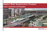 Metro Rail Expansion Project · 2019-05-29 · Metro Rail Expansion Project . Final Scoping Document . Project No. 34LZ1725. 3 . Project Overview . The existing Metro Rail—located