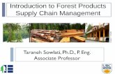 Introduction to Forest Products Supply Chain Management · 2013-08-20 · Supply chain management Supply chain optimization Supplier Supplier Supplier Distributor Distributor Customer