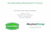 Accelerating Maryland’s Futureenergy.maryland.gov/Transportation/documents/MEA.pdf · Natural Gas (CNG) and Liquefied Natural Gas (LNG) • High octane rating • Nontoxic • Extracted