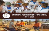 COMMUNITY DEVELOPMENT FRAMEWORK · Community Development principles A number of principles or norms underpin CLC’s community development work across the organisation. Social justice