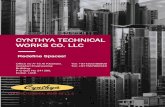 CYNTHYA TECHNICAL WORKS CO. LLCcynthyatechnical.com/.../CYNTHYA-TECHNICAL-WORKS-CO.-LLC.pdf · 2019-11-05 · works and MEP works. ... Dubai Contracting Company W.S. Atkins 30 Point