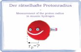 Der rätselhafte Protonradiustopas.et.physik.uni-rostock.de/.../GK_Meeting_May_2014_Protonradius.pdf · Motivation Protons are the basic building block of the visible matter in the