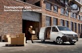 Volkswagen New Zealand - Transporter Van. …...Transporter Van Specifications and Options MY20 *Maximum Retail Price (MRP) includes 15% GST and doesn’t include on-road costs. Figures