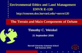 Environmental Ethics and Land Management ENVR E-120ecoethics.net/2016-ENVRE120/Slides/20160921-ENVRE120-Class-04-slides.pdfSep 21, 2016  · Note bene the pace and magnitude of the