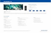 S:8.25 T:8.5 RU800D TV B:8.75 - Samsung Electronics America · RU800D TV PRODUCT HIGHLIGHTS • Dynamic Crystal Color • 4K UHD Processor • HDR • Bixby on TV • Real Game Enhancer