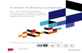 Evasion Publicity CampaignEvasion Publicity Campaign Pre- and Post-Campaign Tracking 2012/2013: Report on findings among Small and Medium Enterprises HM Revenue and Customs Research