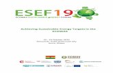 Achieving Sustainable Energy Targets in the ECOWAS · 2019-10-19 · Challenges Moderator: Charles Diarra, Expert Energy Efficiency, ECREEE ... As part of the ECOWAS Sustainable Energy