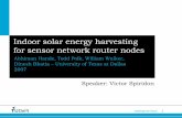 Indoor solar energy harvesting for sensor network router nodes · 2011-10-28 · Challenge the future 1 Indoor solar energy harvesting for sensor network router nodes Abhiman Hande,