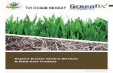 Organic Erosion Control Blankets & Plant-Care Products · 2016-05-24 · 4.1 Erosion control with GREENFIX Eromat Type 4 Introduction Greenfix Erosion is the process of wearing away