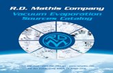 R.D. Mathis Company Vacuum Evaporation Sources Catalogrdmathis.com/wp-content/uploads/2017/09/RD-Mathis... · CRUCIBLE TYPE MATERIAL C2 Q Quartz CRUCIBLE TYPE MATERIAL C3 Q Quartz