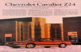 Moon's Cavalier Z24 Page - 1988 Car and Driver Article · 2004-09-01 · ROAD TEST Chevrolet Cavalier Z24 The heartbeat goes on. And the pulse quickens.. e just a bit. It's easy to