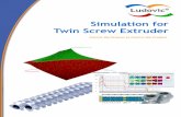 Simulation for Twin Screw Extruder - SC-Consultants...Ludovic® is a simulation software dedicated to corotating twin screw extruders. The computation is based on the resolution of