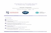 Introduction to Provable Security in Public-Key Cryptography · Damien Vergnaud (Mathematical Foundations of Asymmetric Cryptography) Sorbonne Universit´e – CNRS – IUF Aussois,