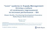 Driving a culture of continuous improvement to increase ......“Lean” systems in Supply Management: Driving a culture of continuous improvement to increase performance - BA Shawn